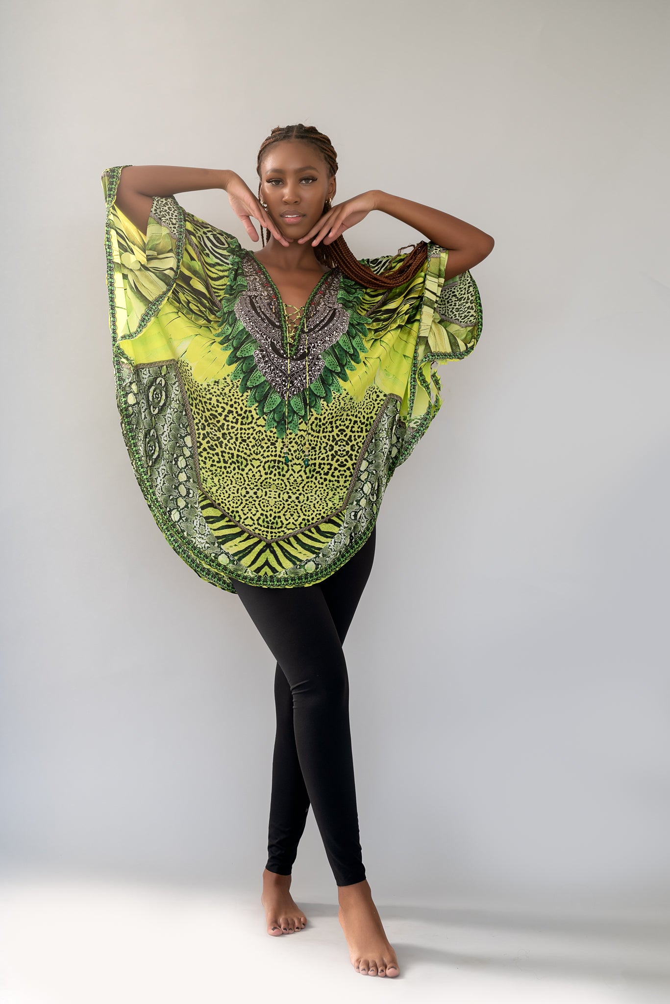 WARRIOR CURVED SHORT KAFTAN