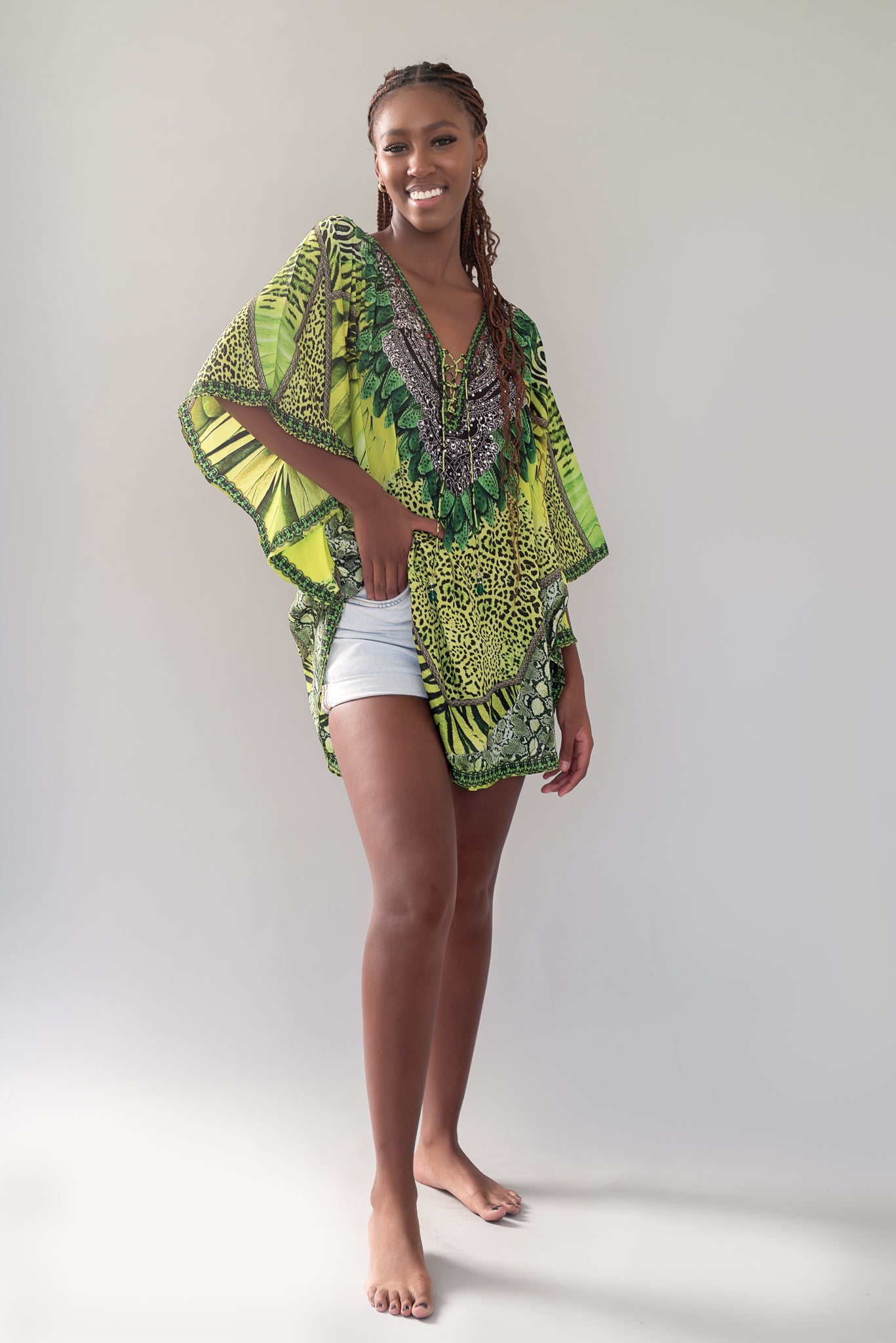 WARRIOR CURVED SHORT KAFTAN